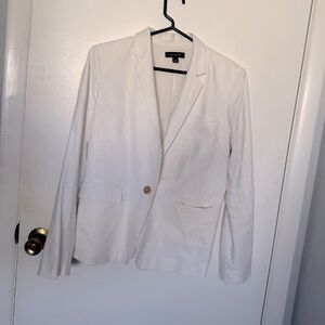 White linen Ann Taylor Blazer size 8